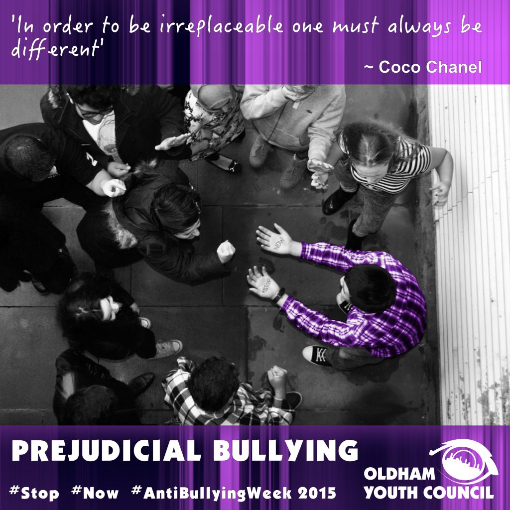 prejudicial bullying poster